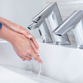 One Sink Does All Three: Soap, Wash and Dry Touch-Free