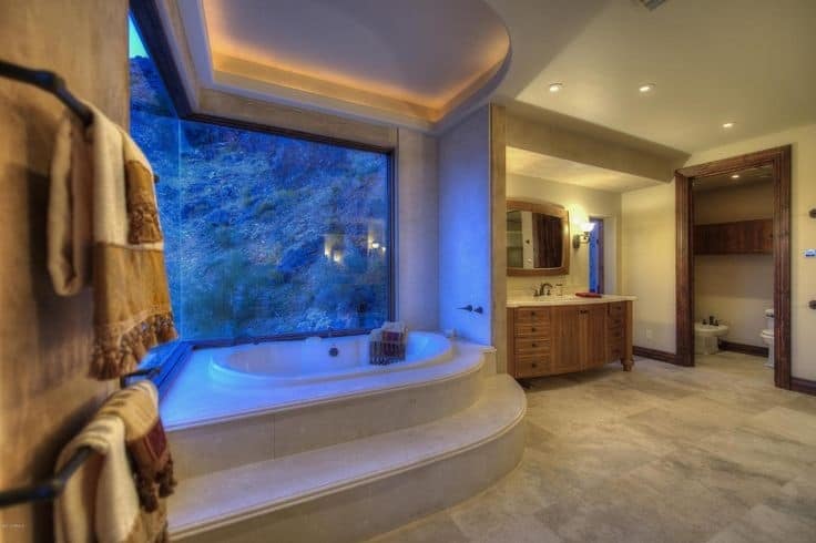 luxurious soaking tub night view 28