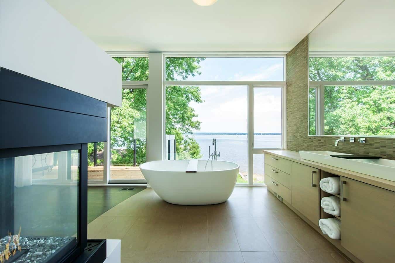 ottawa river house exceptional bathroom views 11