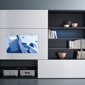 Home Entertainment Wall Unit for Technophiles – new Tuttuno unit by Acerbis