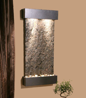 adagio collection waterfalls 3 Interior Waterfall from Adagio Collection   Stainless Steel and Rustic Copper indoor waterfalls