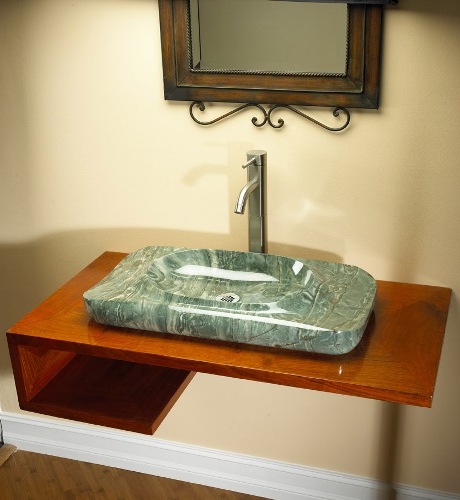 High-end Luxury Bathroom Sink from Adagio – wood and marble sinks