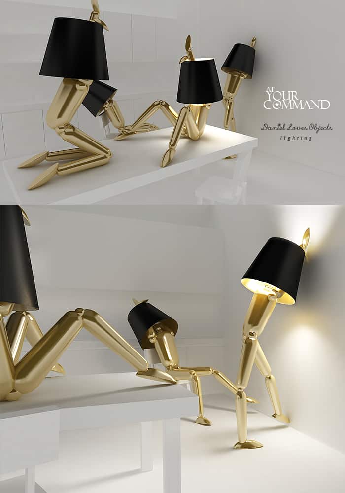 adjustable human sized lamps by daniel loves objects 1