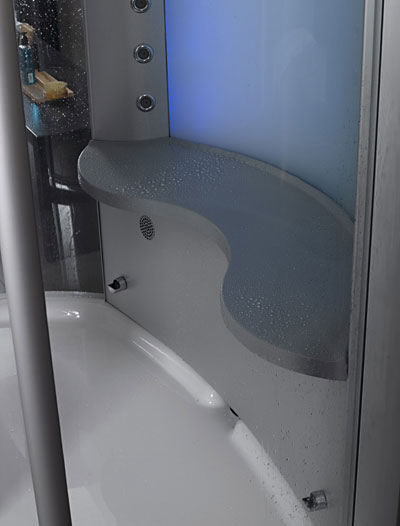 albatros atrium shower cabin double seat Steam Shower cabin from Albatros   the Atrium spa shower with starry roof