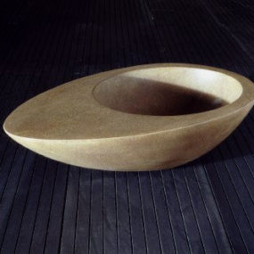 Stone vessel from Alfredo Salvatori – the Eclisse sink
