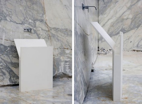 Unusual Pedestal Sinks – new Mr.Splash sink by Antonio Lupi