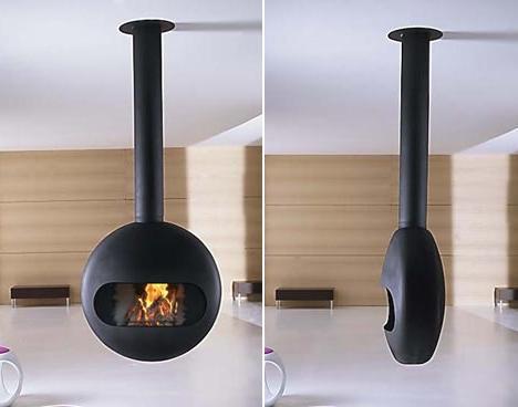 antrax bubble fireplace hanging
