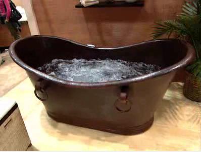 New Copper Air Bath from Aquatic Whirlpools – Serenity 27 bath – the first hydrotherapeutic copper bathtub