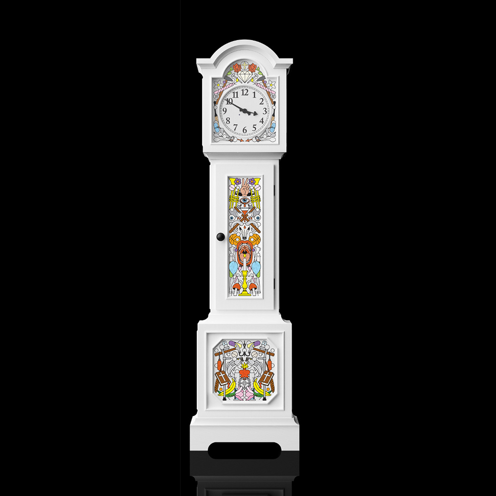 arts and crafts style clock moooi 1