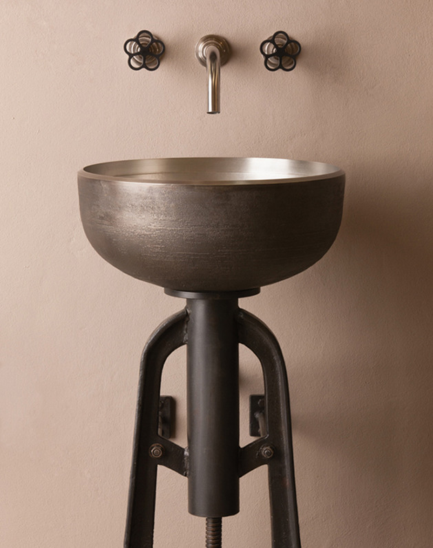 industrial style vessel sink and console by stone forest 1 thumb autox796 54249 Industrial Style Vessel Sink and Console by Stone Forest   Ore