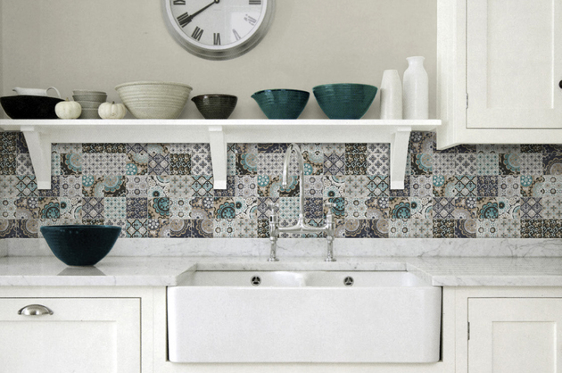 artistic-tile-country-kitchen-patchwork-backsplash-green.jpg