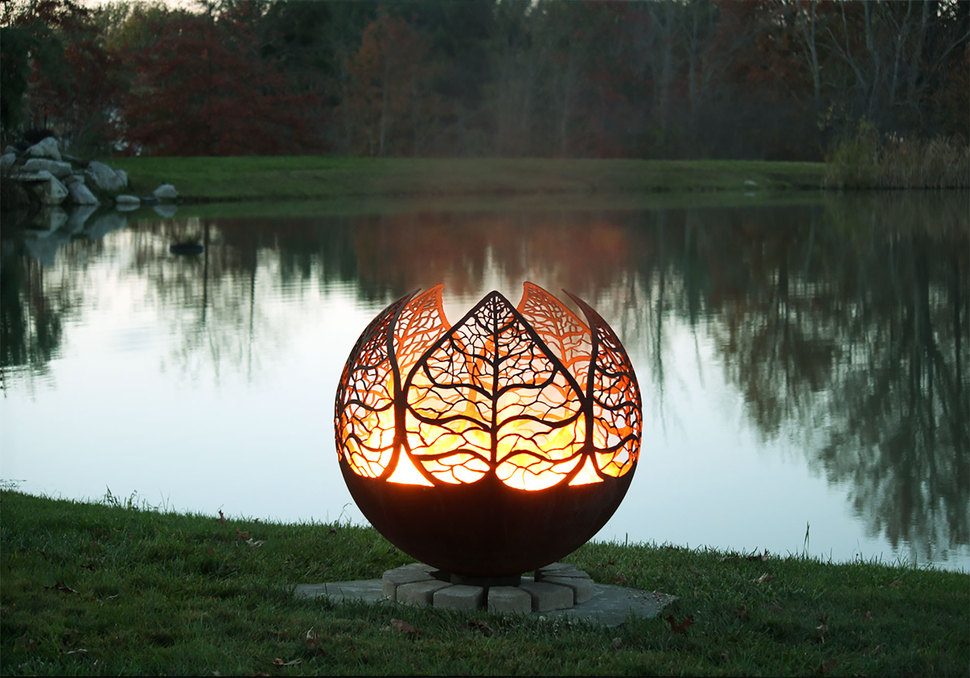 40 Metal Fire Pit Designs And Outdoor, Large Wood Burning Fire Pit