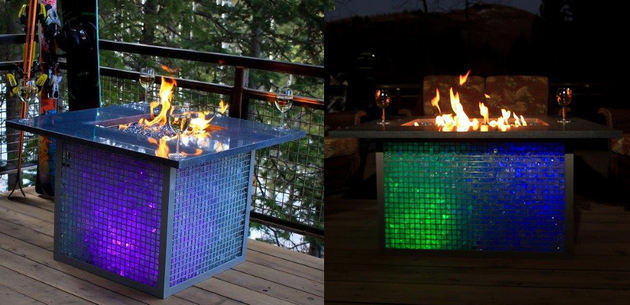 Color Changing Fire Pit Table