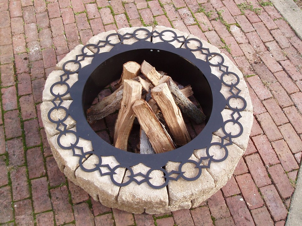 Flowery Fire Pit Top