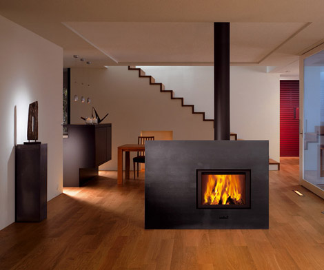 attika wood fireplace x board Contemporary Wood Fireplace by Attika   X Board Fireplace