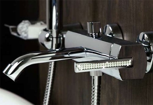 azeta crystal bath faucet webert 2 Crystal Bathroom Faucets   Swarovski Azeta by Webert