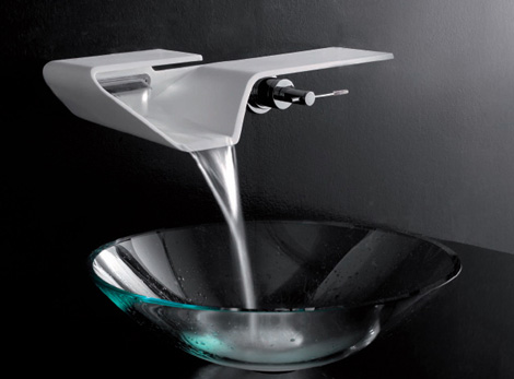 bandini faucet arya 1 Totally Integrated Sink Faucet from Bandini   the Arya combination