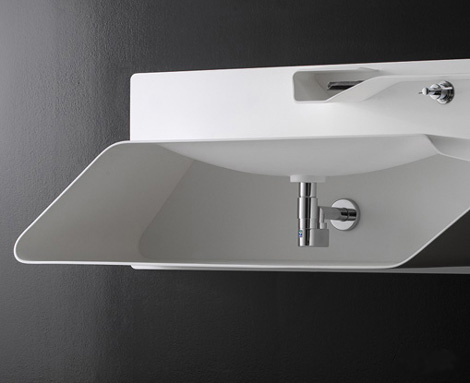 Bandini integrated sink-faucet Arya detail