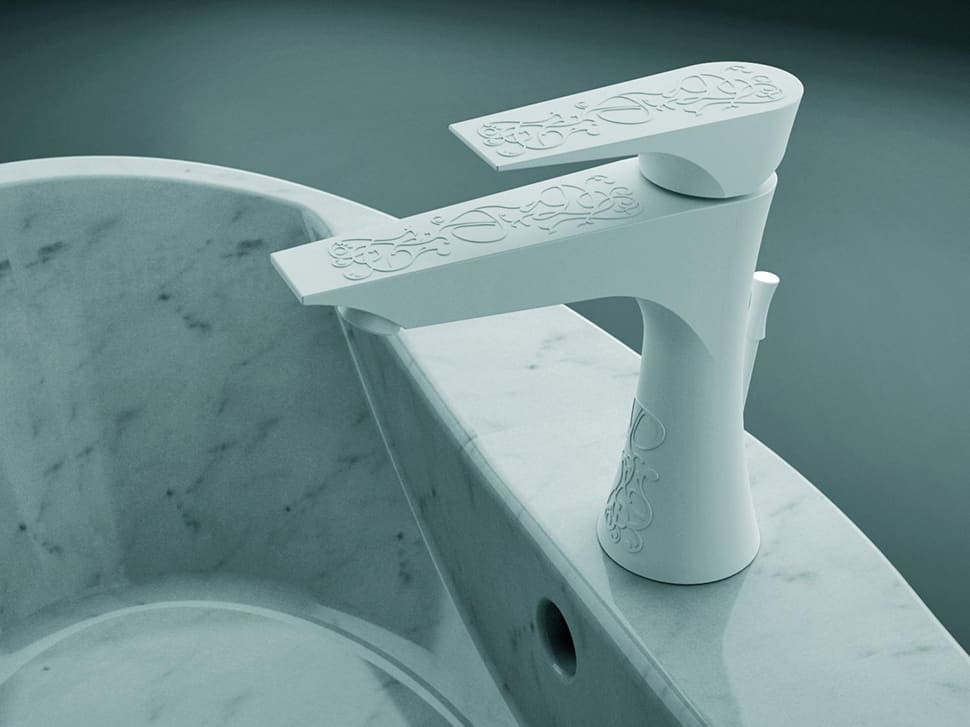 bathroom faucets with embossed motives by daniel rubinetterie 1