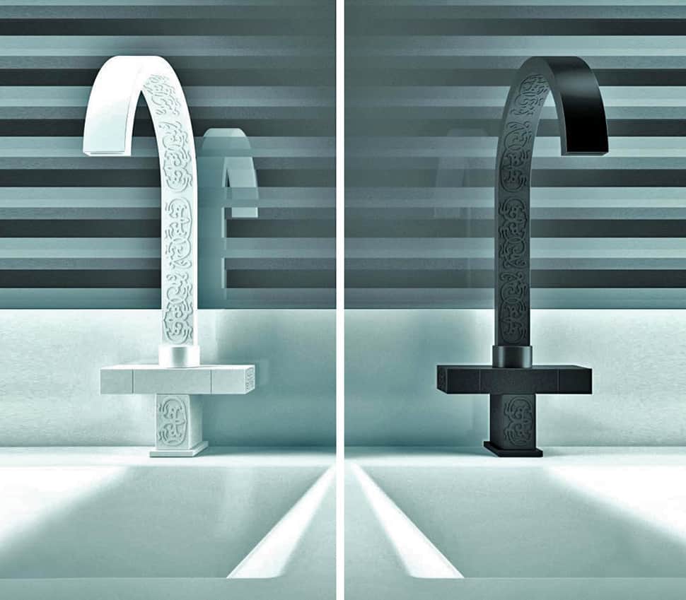 bathroom faucets with embossed motives by daniel rubinetterie 3