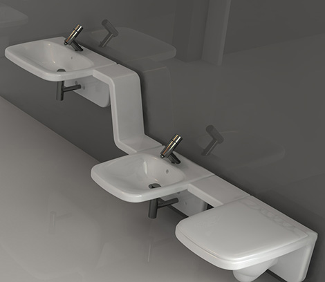 bathroom idea axa moss ceramics Bathroom Idea from Axa   Moss ceramics