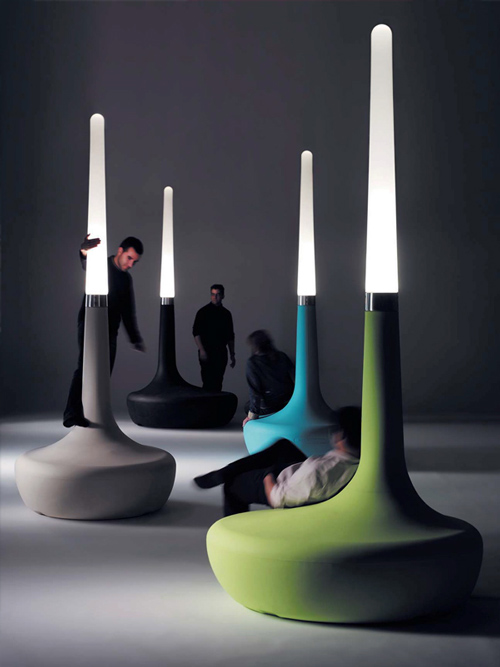 Bench With Lighting – BDLove Lamp by Ross Lovegrove