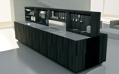 binova anima space kitchen Motorized Kitchen from Binova   Anima concept kitchen