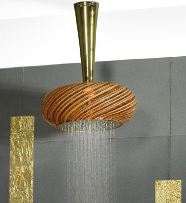 bongio faucet soffi 7 Murano Glass Faucets with a touch of Gold   Bongio Soffi Gold Fever Edition