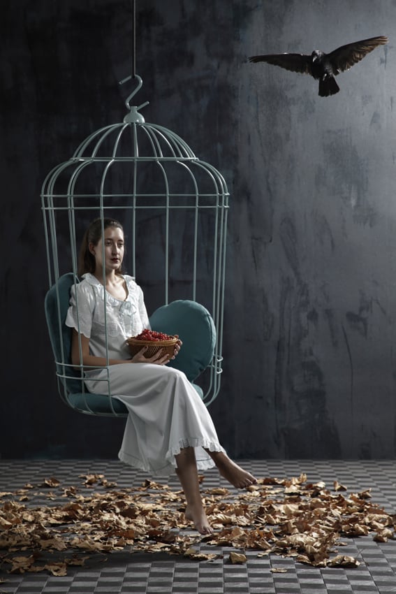 cageling the suspended cage chair from ontwerpduo 1