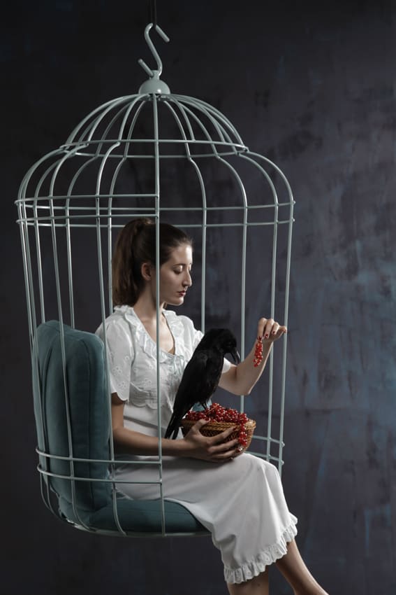 cageling the suspended cage chair from ontwerpduo 3