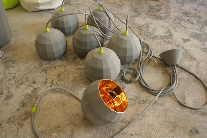 ceramic lamps inspired by disco ball scotch club from marset 8