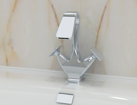 One Hole Bathroom Faucets from Ceramica Cielo – the Opera faucet collection has unique charm