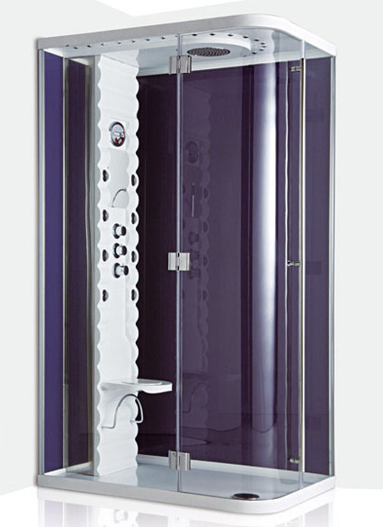 Colacril Butterfly shower cabin in purple