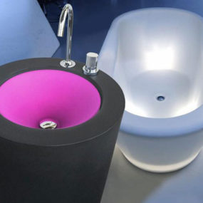 Colorful Pedestal Sink by Wet – new Fusion II