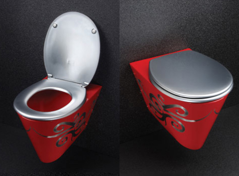 Compact Toilet for Small Bathrooms – MiniLoo pink toilet by Neo-Metro