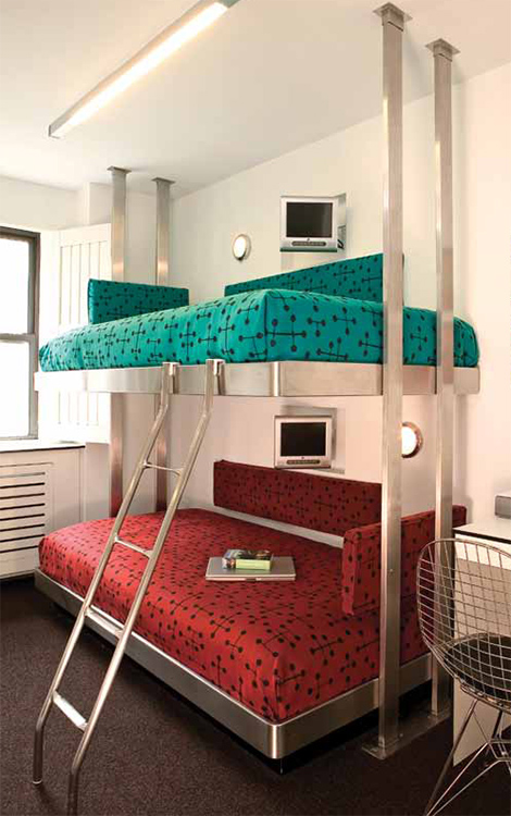 contemporary stainless steel bunk beds neo metro Contemporary Stainless Steel Bunk Beds by Neo Metro