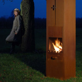 Corten Steel Fireplaces by Zeno
