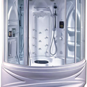 Hydromassage Bathtub & Steam Shower by Di Vapor – the Crescent shower module