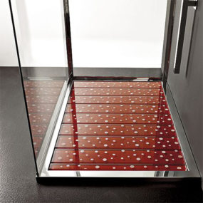 Contemporary Shower Base by Cristalquattro – rectangular shower tray with glass slats
