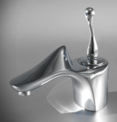 Esempio bathroom faucet from Cristina Rubinetterie – shapes and senses of the ultra-modern