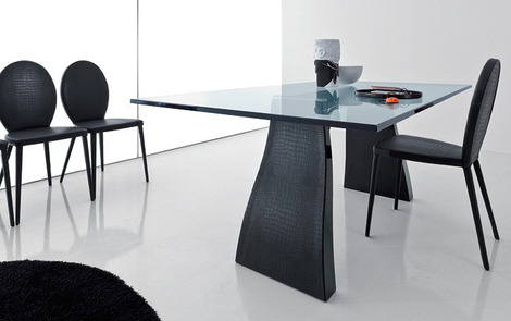 crocodile leather table chairs compar trend 3 thumb