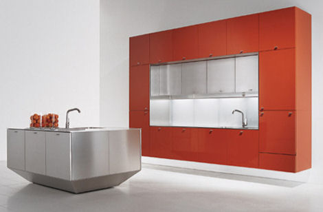 Contemporary Kitchen from Dada – the Nuvola suspended Kitchen
