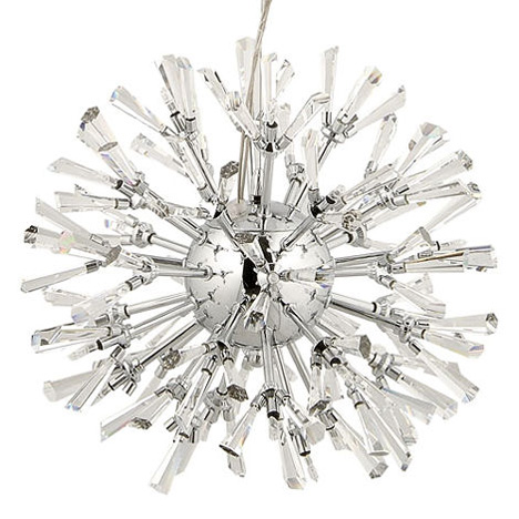Dance globe-shape crystal chandelier from John Lewis