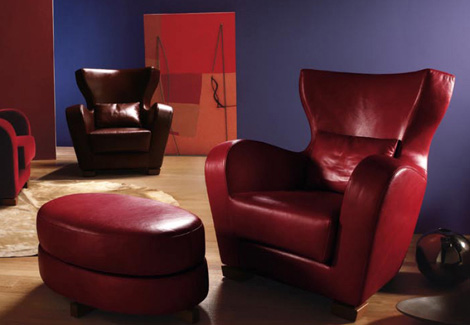 dema quota chair ottoman Italian Luxury Furniture from Dema   Quota Classic Furniture Collection