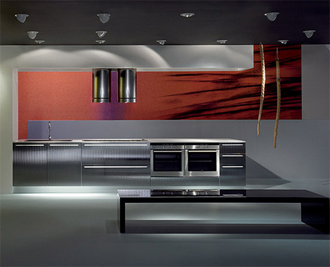 derosso kitchen velve Velve Kitchen by De Rosso blends kitchen and living areas