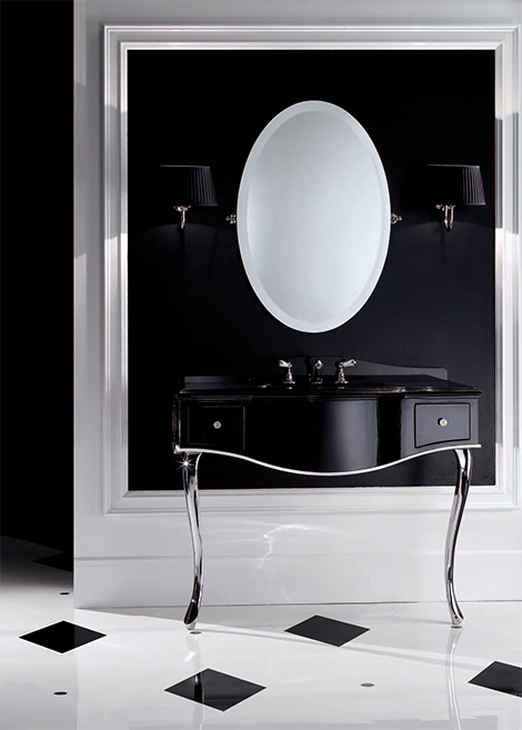 Black Lacquered Console Table, Console Table Bathroom Vanity
