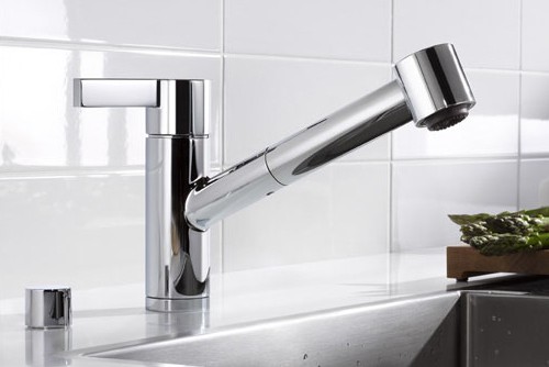 dornbracht eno single lever kitchen faucet extensible spray 5 Dornbracht Eno   new stylish kitchen faucet w/ extensible spray