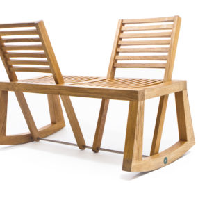 Double View Bench with pivoting backrest from Outdoorz Gallery