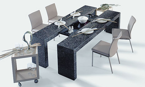 draenert table poggenpohl 4 Expandable Dining Table by Draenert   Poggenpohl adjustable table design