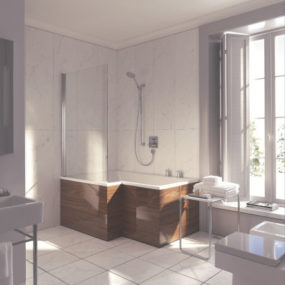 Duravit Seadream shower and bathtub combo – the dream combination: Shower and Bath in one